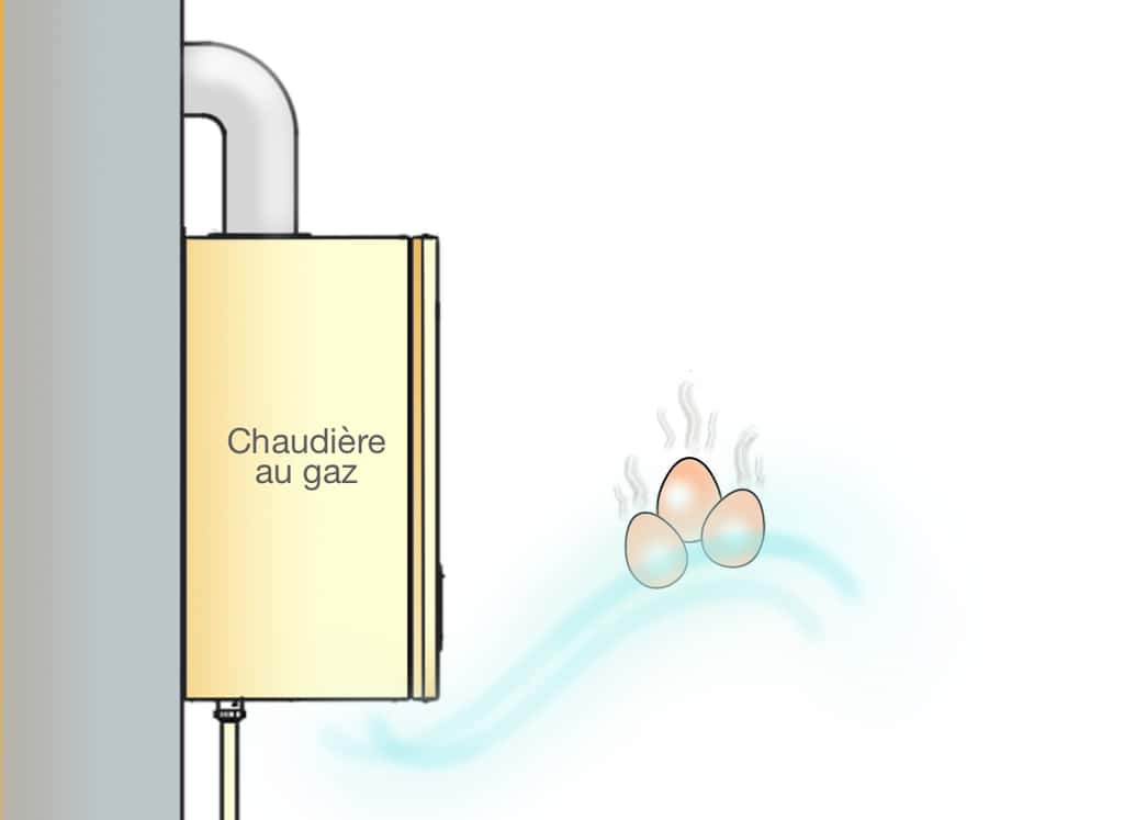 Une fuite de gaz se signale pour une odeur soufrée rappelant celle des œufs pourris. © Futura Maison, M.B.