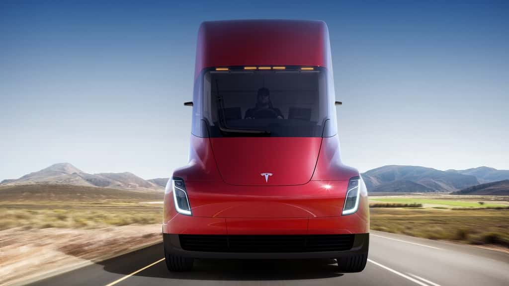 Le camion électrique Tesla Semi annonce des performances qui, si elles se vérifient sur la route, risquent de faire trembler la concurrence. © Tesla