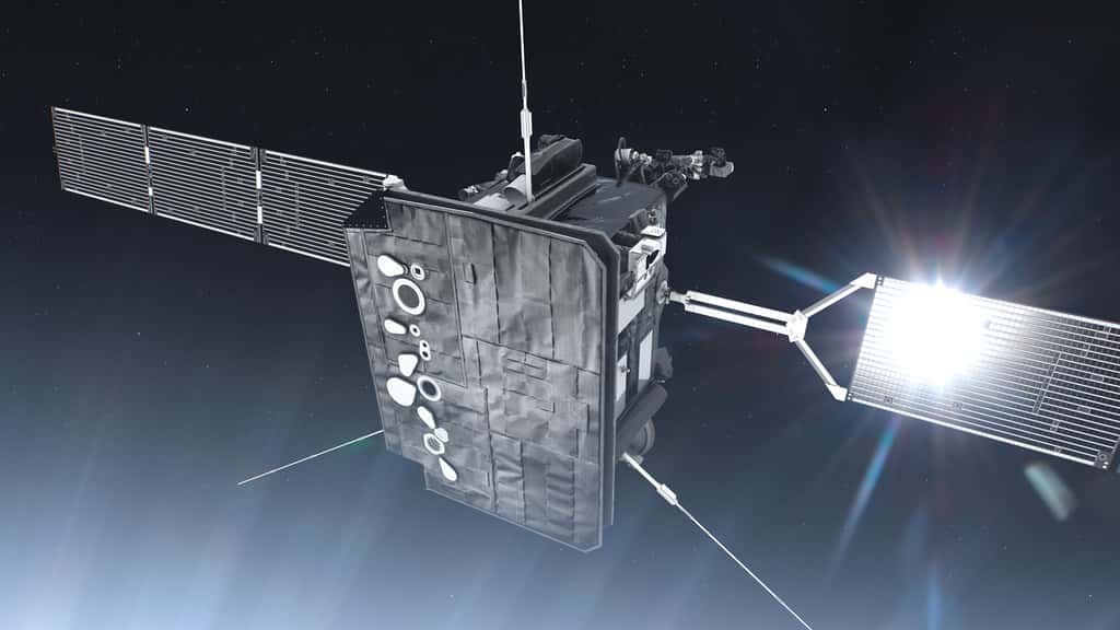 Solar Orbiter sera doté d'un bouclier thermique capable de résister à des températures supérieures à 500 °C. © ESA, ATG Medialab
