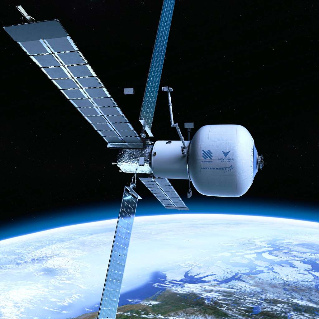 <em>Starlab</em>, le projet de station spatiale privée de Nanoracks, Lockheed Martin et Voyager Space. © Nanoracks, Lockheed Martin