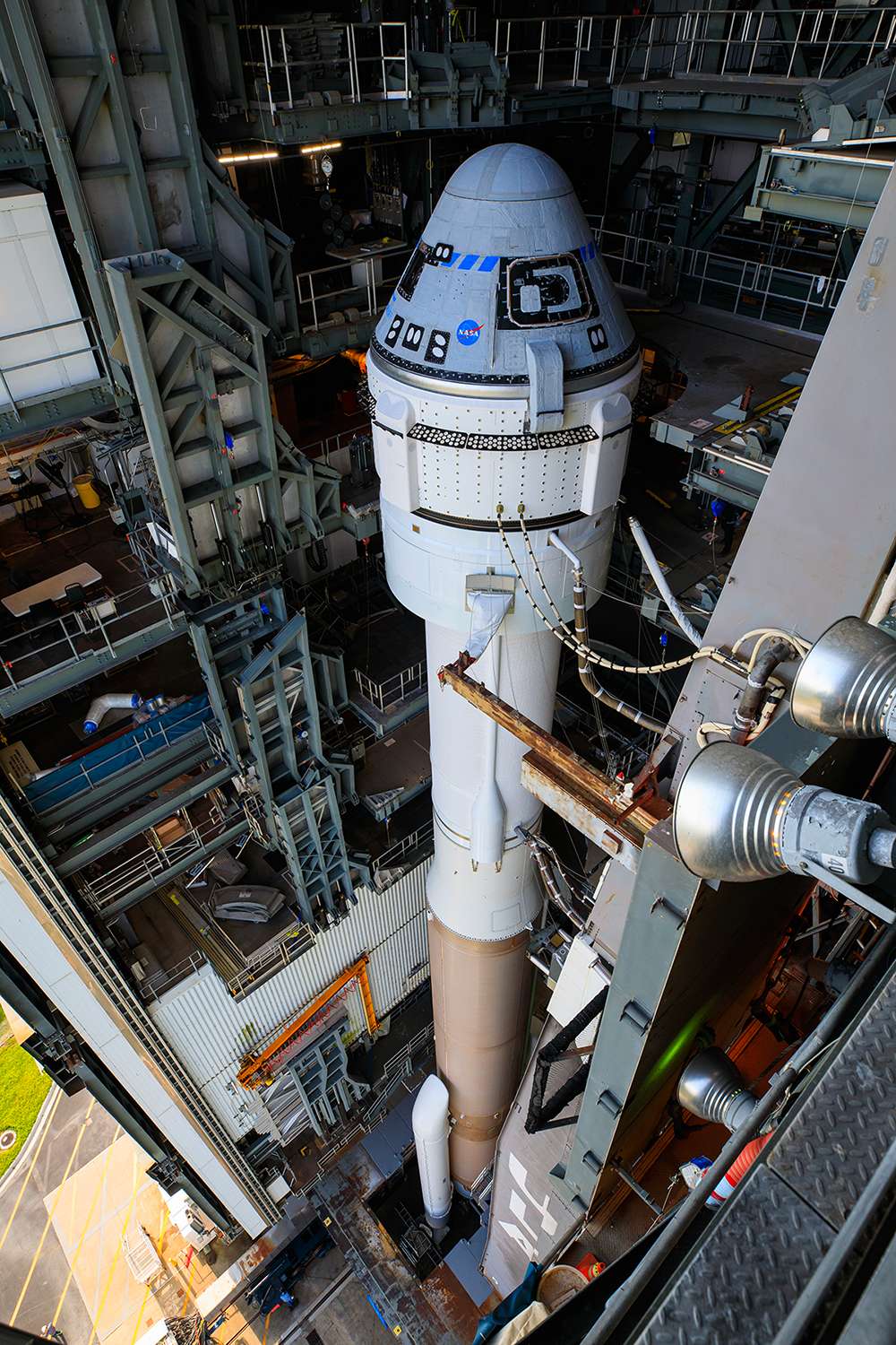 Le système de transport habité de Boeing avec le lanceur Atlas V d'ULA et la capsule Starliner. © Nasa, Kim Shiflett