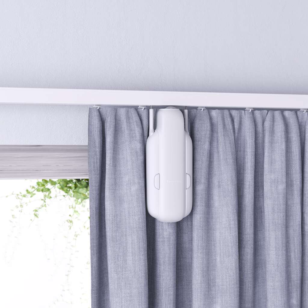 Automatisez l'ouverture ou la fermeture des rideaux avec Curtain 3. © SwitchBot Curtain 3