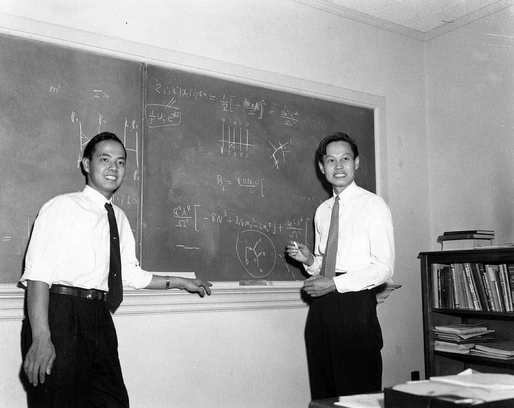 De gauche à droite, TD Lee et CN Yang à Princeton. © S<em>helby White and Leon Levy Archives Center</em>