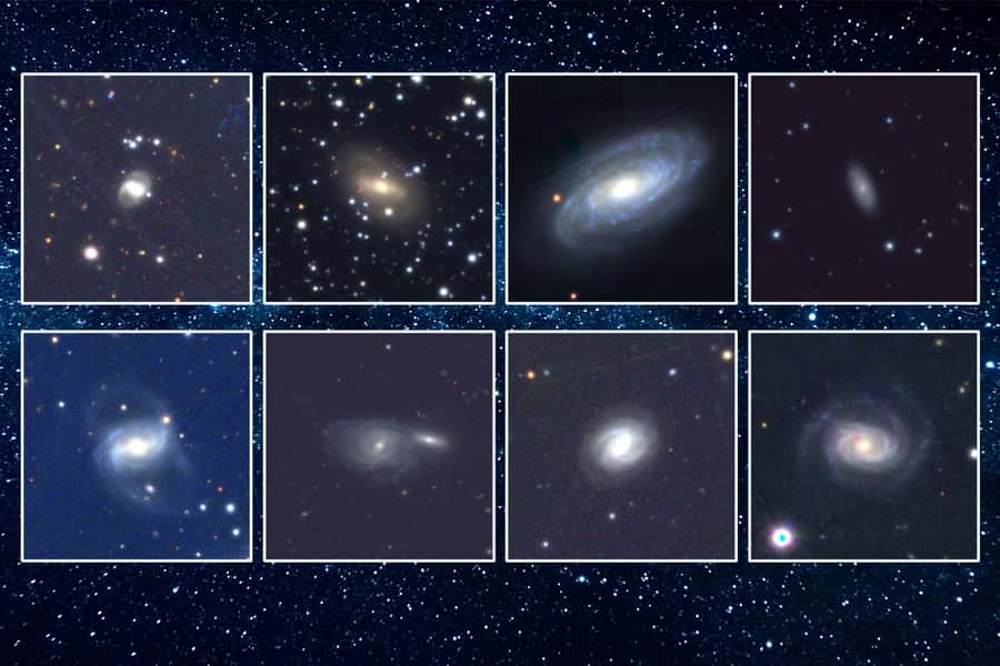 Les détections du MIT font plus que doubler le nombre de TDE connus dans l’Univers proche. Voici dans le visible des galaxies où l'on a trouvé de nouveaux TDE dans l'infrarouge. © Avec l'aimable autorisation de Megan Masterson, Erin Kara et al