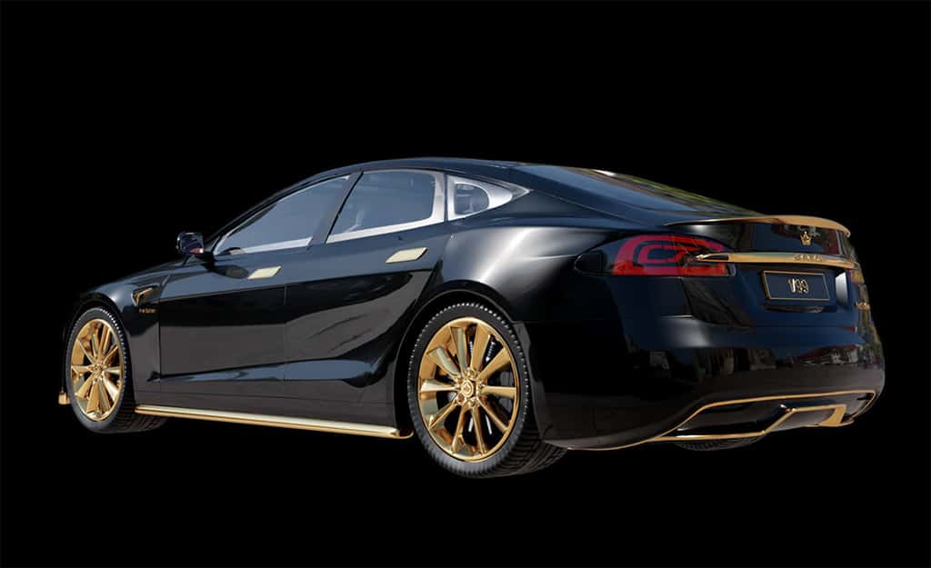 La Tesla Model Excellence 24K. © Caviar