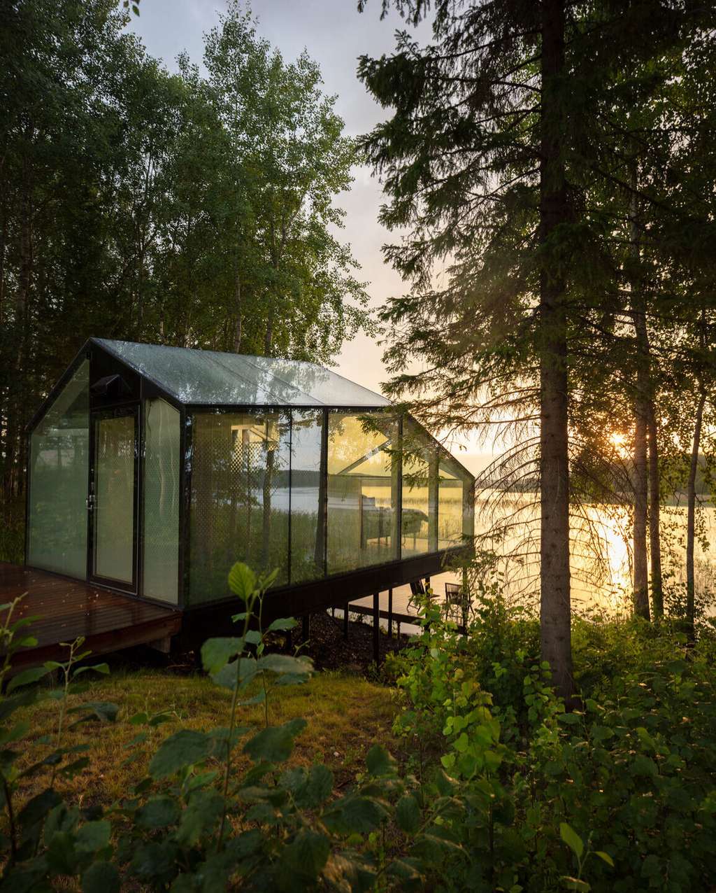 Une mini-maison plongée dans la nature finlandaise. © Marc Goodwin, Archmospheres
