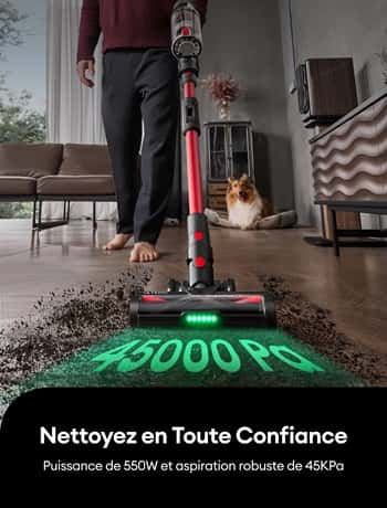 Une technologie de pointe pour cet aspirateur. © Ultenic