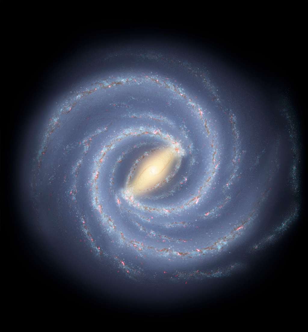 Illustration de la Voie lactée. © Nasa, JPL-Caltech, R. Hurt (SSC/Caltech)