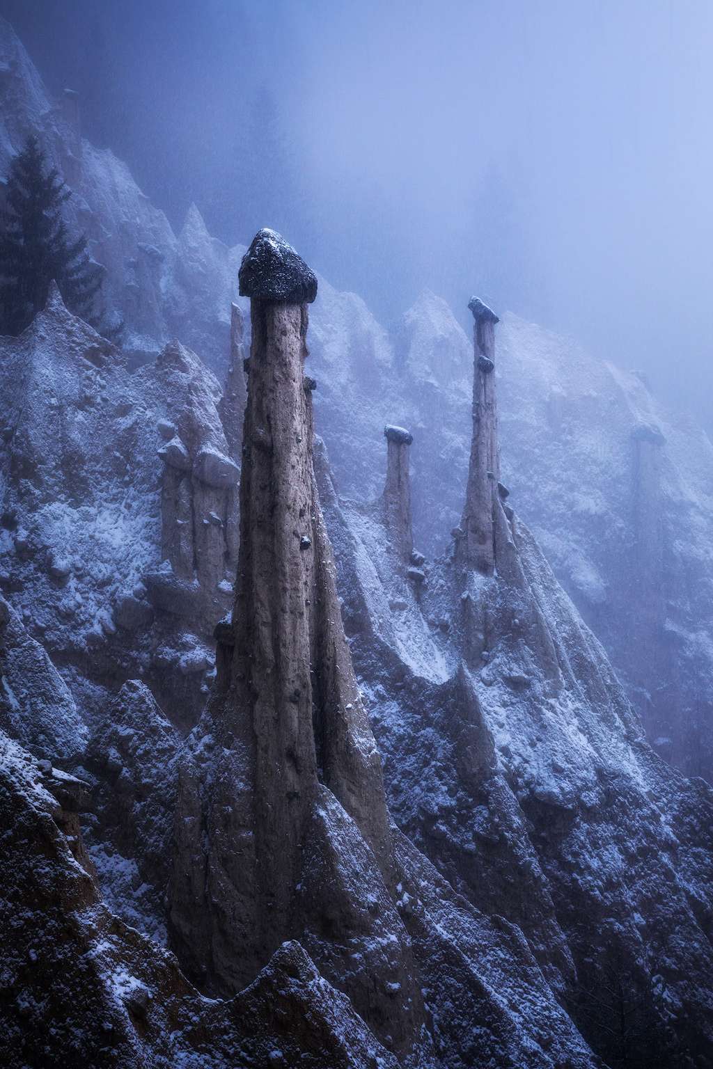 Paysage extraterrestre, Dolomites, Italie