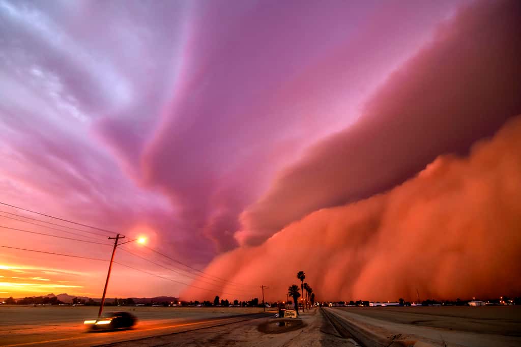 Tempête de poussière. © Tina Wright, <em>Royal Meteorological Society</em>
