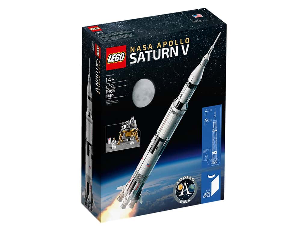 La fusée Lego Saturn V, 119,99 euros sur Lego