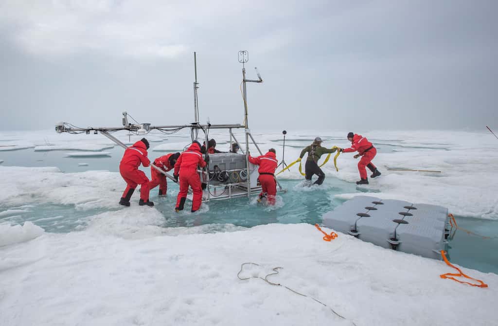 L’expédition Mosaic est la plus ambitieuse jamais menée au Pôle Nord. © Lianna Nixon, CIRES, Université Boulder
