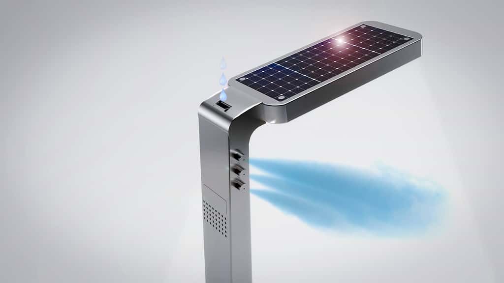 Showair, le lampadaire purificateur d'air créé par la startup Tohar.