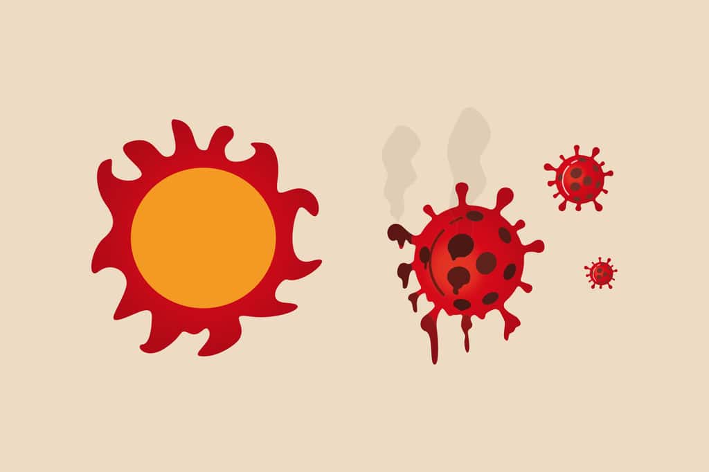 Le coronavirus serait sensible à la chaleur et aux UV. © Nuthawut, Adobe Stock
