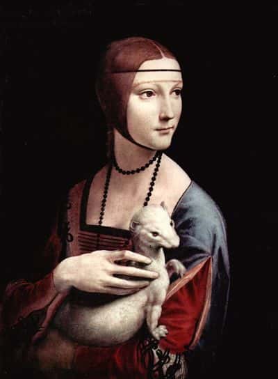 La Dame à l’Hermine (1488-1490). Crédit : musée Czartoryski