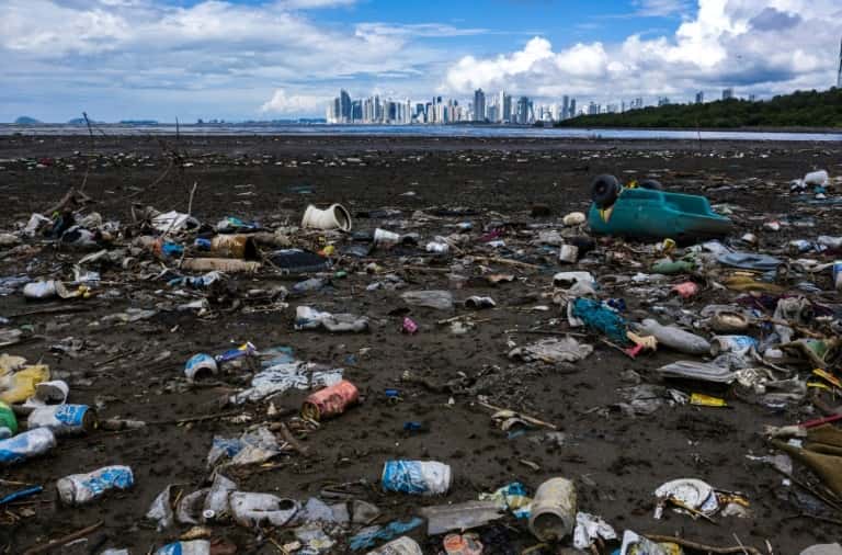 Des volontaires de la coalition ont collecté près d'un demi-million de déchets plastiques. © Luis Acosta, AFP
