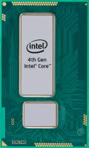 Avec sa puce Haswell, Intel affirme que les performances augmentent de 11 % par rapport au modèle précédent, le Ivy Bridge, tout en consommant 25 % d’énergie en moins. En pratique, selon le site Extremetech qui a pu réaliser un test du nouveau processeur Core i7-4770K, les performances augmenteraient en fait de 6 à 10 % et les économies d’énergie sont effectivement flagrantes. © Intel