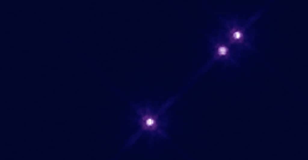 Après une nouvelle découverte d’une exoplanète rocheuse, les astronomes sont curieux d’en étudier la potentielle atmosphère à l’aide d’instruments de spectroscopie. © Hubble, ESA, Nasa