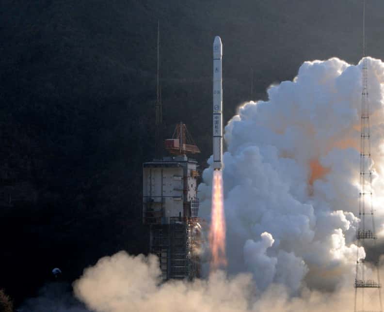 Le premier lancement de 2012 a été chinois. Le 13 janvier, la Chine a lancé avec succès un satellite météorologique géostationnaire à l'aide d'une fusée CZ-3A. © Chinanews