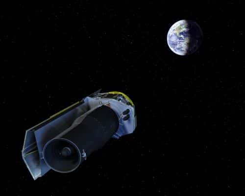Le télescope spatial Spitzer. Crédit : Nasa/JPL