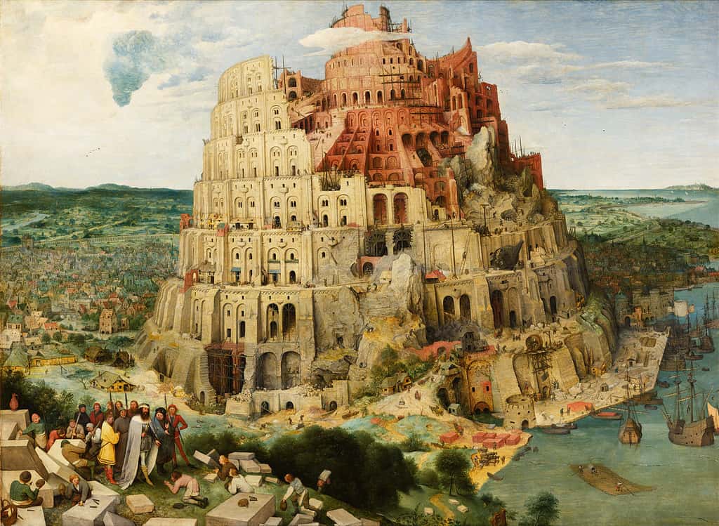 Depuis l'abandon de la tour de Babel, affirme la Bible, voire depuis les origines de notre espèce, les Hommes parlent de nombreuses langues différentes. Le sommeil, semble-t-il, peut nous aider à apprendre celles des autres. © Domaine public 