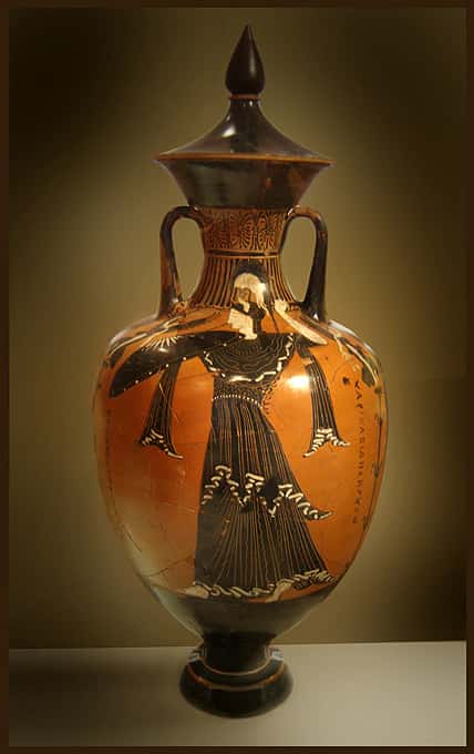 Une amphore grecque montrant la déesse Athéna. © Ricardo André Frantz-wikipédia