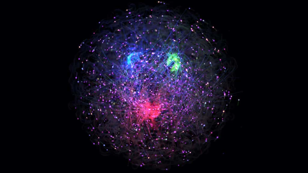 L'animation <em>Visualizing the proton</em> donne une idée de ce qu'est réellement ce constituant des noyaux atomiques. © <em>Visualizing the Proton team</em>, MIT, Jefferson Lab