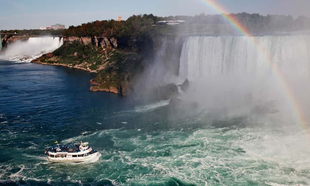 À la frontière de l’Ontario et des États Unis, les plus volumineuses chutes d’Amérique du Nord, celles du Niagara. © Antoine - Tous droits réservés 