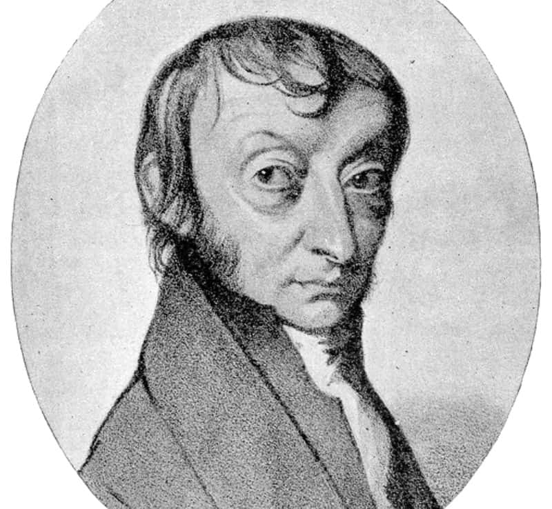 Le nombre d’Avogadro a été baptisé en hommage au physicien et chimiste italien Amedeo Avogadro. © dessin de C. Sentier, Wikipédia, DP