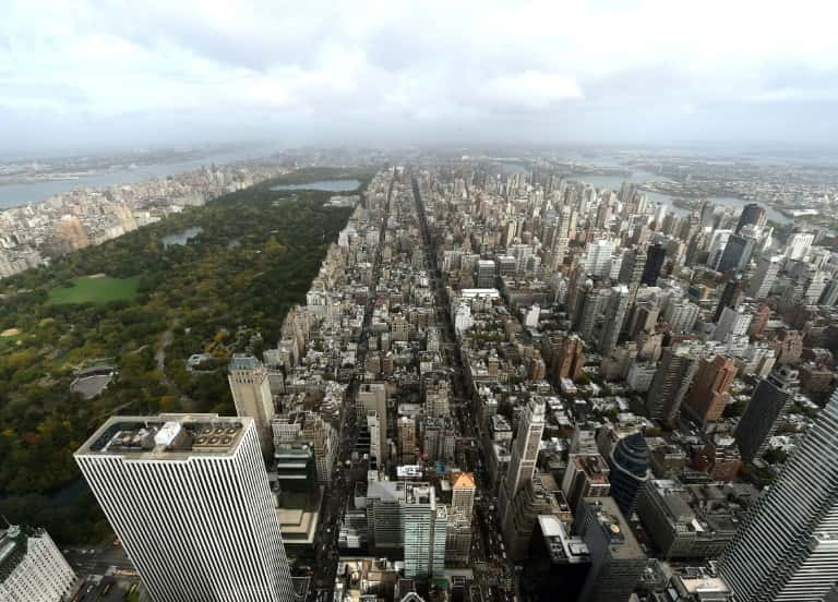 Vue de New York et de Central Park en octobre 2014. © Timothy A. Clary, AFP, Archives 