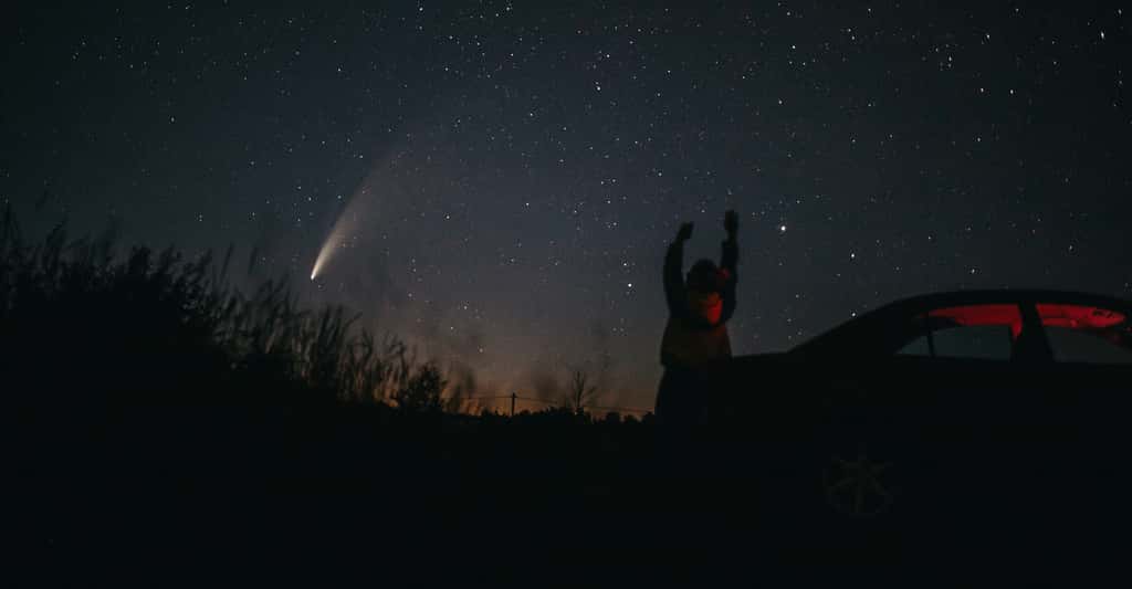 La comète Neowise, un véritable enchantement en ce début d’été. © ZUYEVICH, Adobe Stock