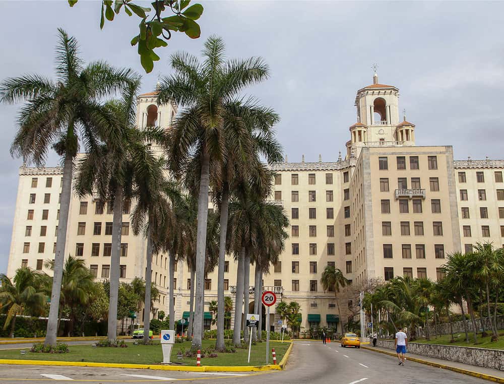 Vue sur l'arrivée de l'hôtel Nacional, La Havane. © Antoine, DR