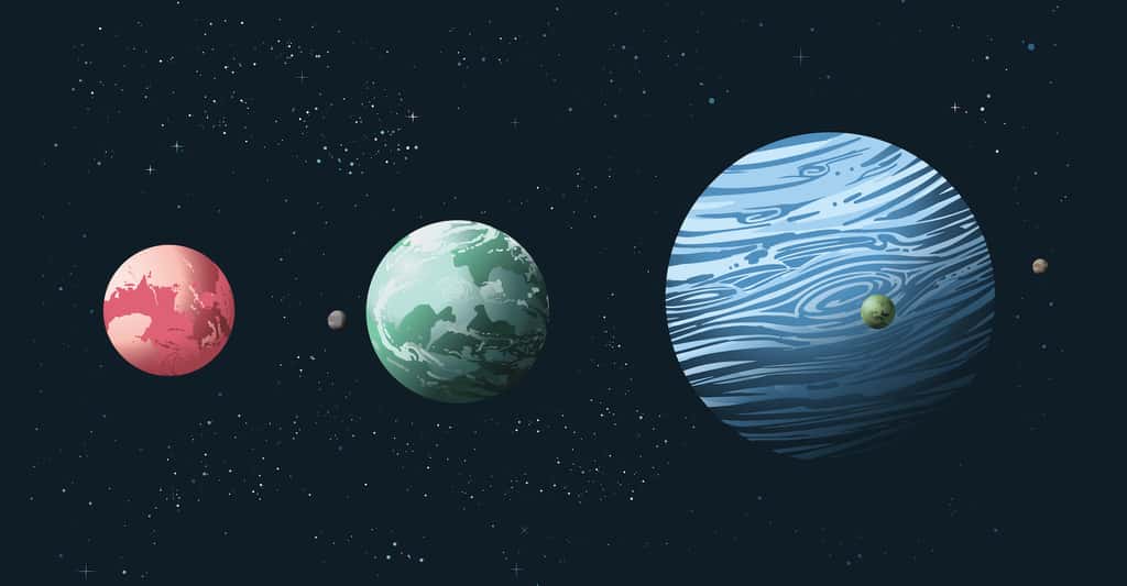 Les astronomes espèrent utiliser notamment ce nouveau catalogue d’exoplanètes qui comprend au total quelque 747 candidates et 57 systèmes planétaires multiples pour mener des études <em>« démographiques »</em> sur les populations de planètes extrasolaires. Afin de mettre à jour des modèles de formation et d’évolution. © ArtWiz, Adobe Stockk 