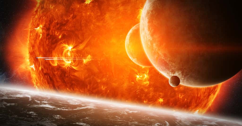 Des chercheurs d’universités prestigieuses ont observé en direct une étoile en train d’avaler une planète. Une grande première ! © sdecoret, Adobe Stock