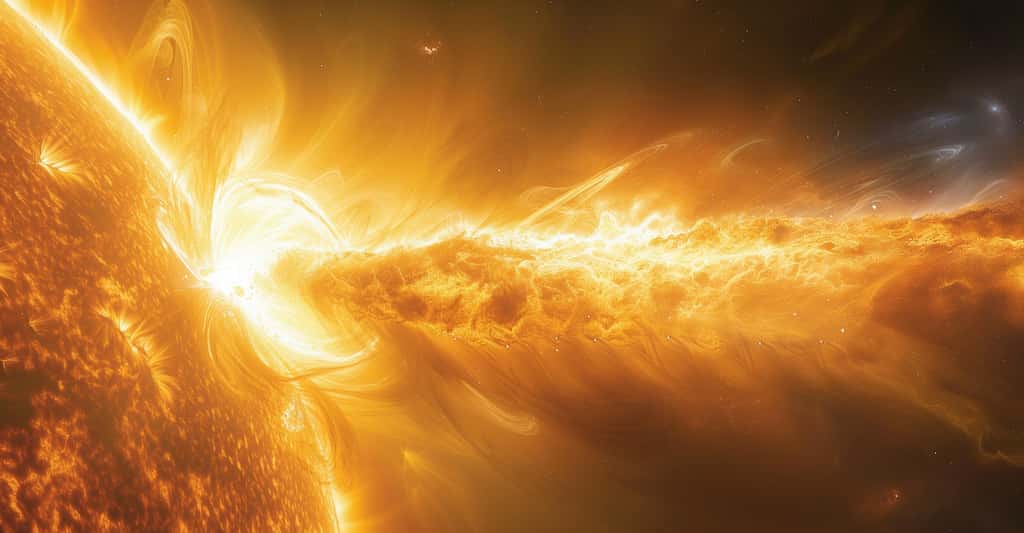 Notre Soleil se déchaîne. Les astronomes veillent. Mais pour l’heure, il n’y a pas de nouvel événement de Carrington à craindre. © elenabdesign, Adobe Stock