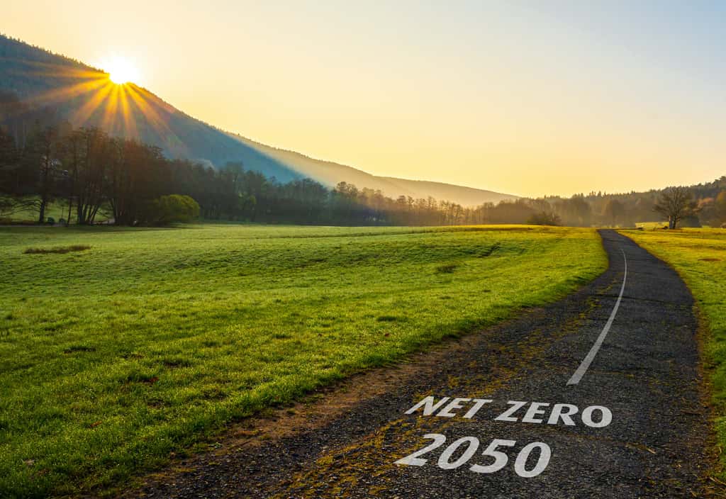 Le zéro émission nette, c’est l’objectif à atteindre d’ici 2050 pour sauver notre climat. @ Stefan_E, Adobe Stock