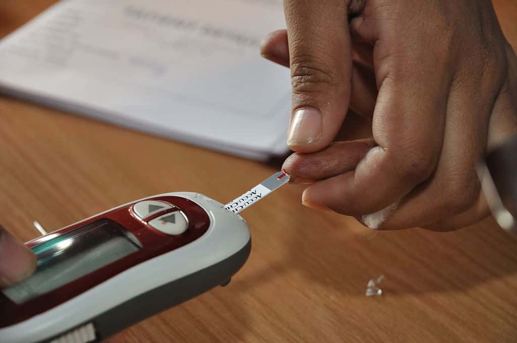 Le glucomètre permet de mesurer les taux de glucose dans le sang afin de déterminer la quantité d'insuline à s'injecter. Dans quelques années, ils serviront peut-être toujours, mais cette fois pour estimer la dose de leptine à recevoir. © Biswarup Ganguly, Wikimedia Commons, cc by 3.0