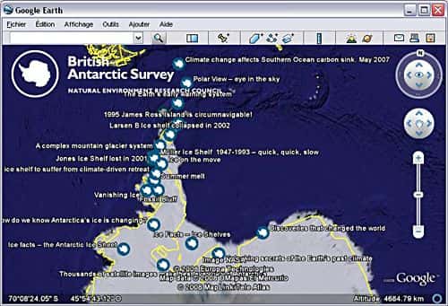 Le calque du British Antarctic Survey. (Capture d'écran;)