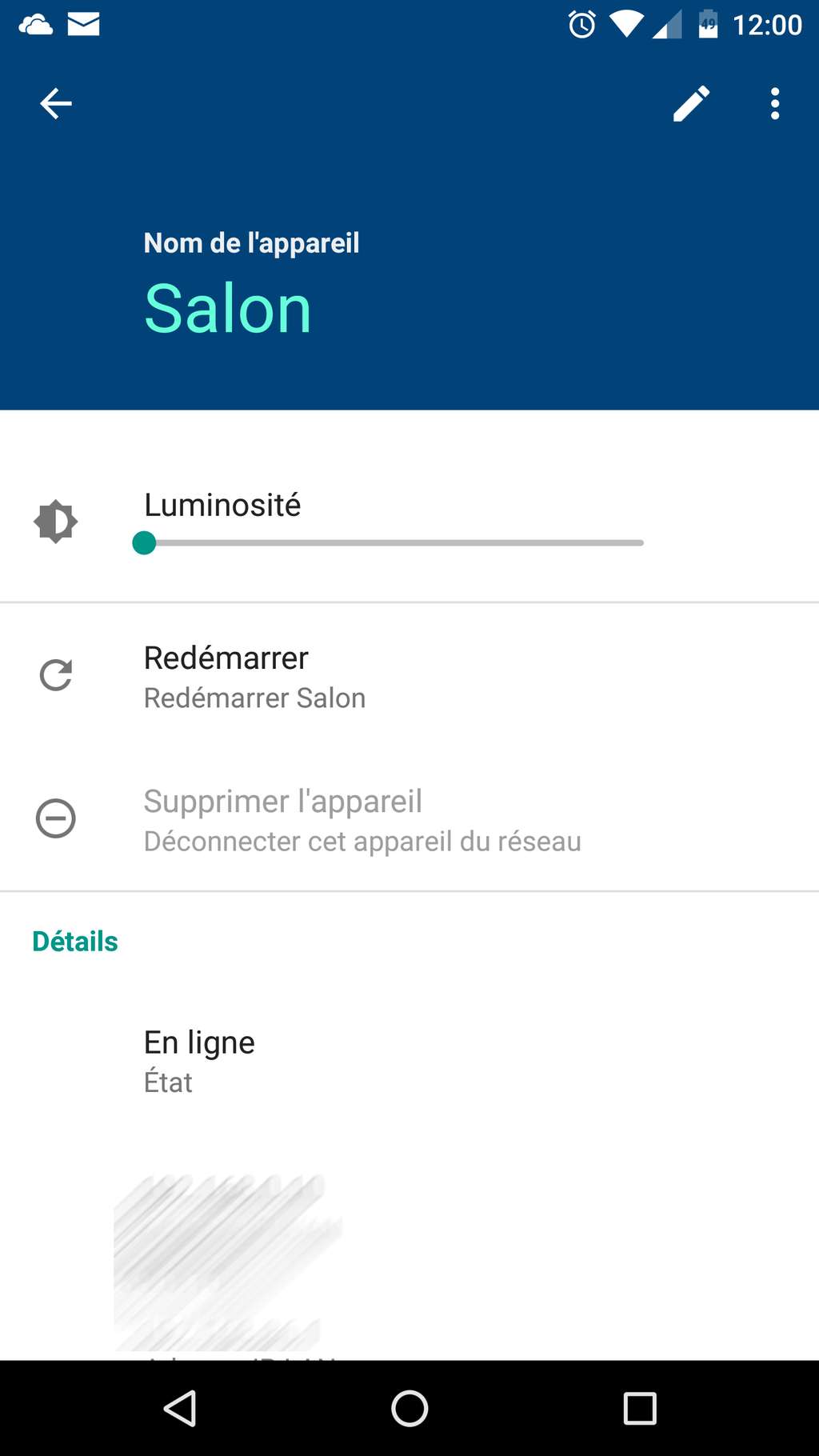 Régler la luminosité sur Google Wifi. © Futura