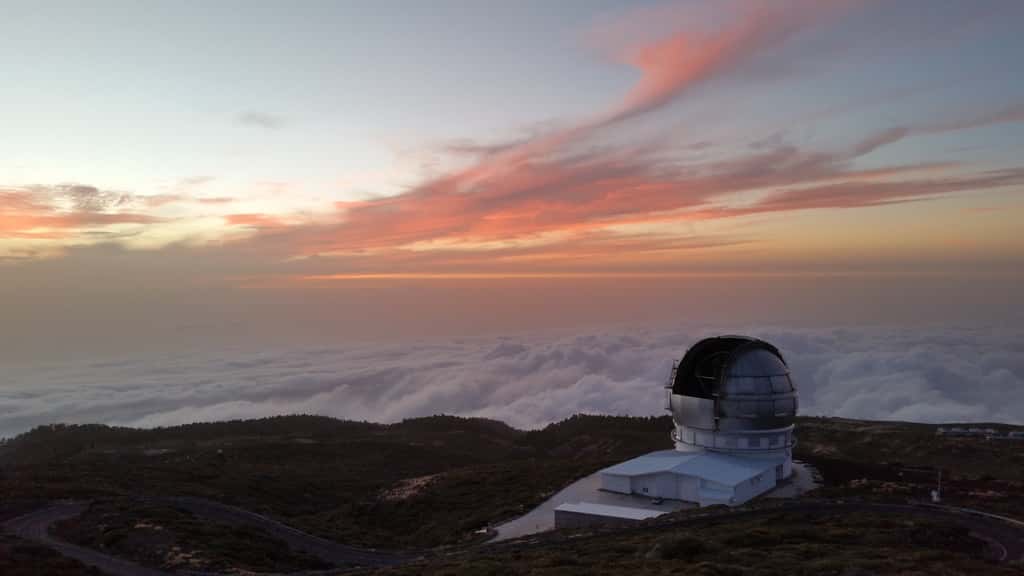 Le <em>Gran Telescopio Canarias,</em> situé sur l’île de Palma, a joué un rôle important dans les travaux des chercheurs présentés ici. © mukilp22, Adobe Stock