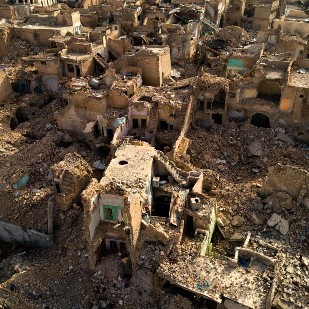 La ville bombardée de Mossoul (26 mai 2018), Irak (36°20'47" N 43°8'1" E). © Yann Arthus-Bertrand