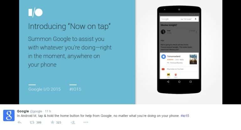 L’année dernière, Android Lollipop avait introduit d’importants changements esthétiques et ergonomiques. Android M est une mise à jour plus classique qui met davantage l’accent sur de nouvelles fonctionnalités, notamment en ce qui concerne les commandes vocales. © Google