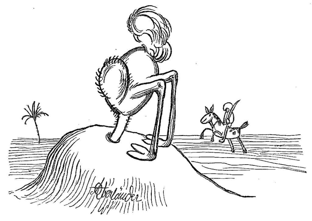 Si l’autruche met effectivement la tête dans le sable, cela n’a rien à voir avec ses craintes ! © Franz Bonn, Wikipédia, DP
