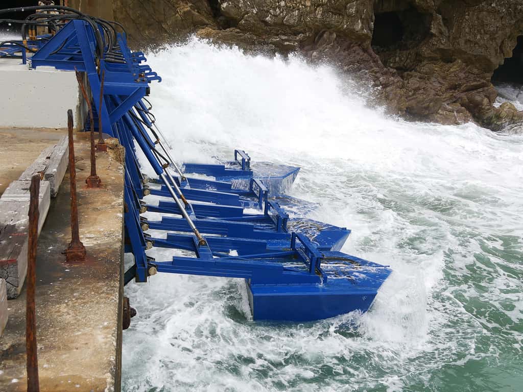  Eco Wave Power transforme les vagues de l'océan et de la mer en électricité propre. © Eco WavePower tous droits réservés