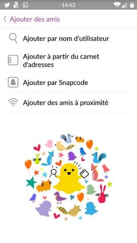 Chaque méthode d'ajout de contact Snapchat présente ses avantages. © Snapchat