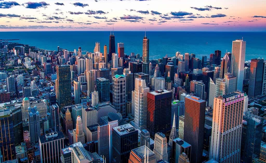 Vue aérienne de Chicago, Illinois. © 12019/12059, Pixabay, DP