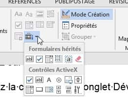 L’icône Outils hérités est disponible pour les documents Word enregistrés dans un autre format que .docx. © Futura-Sciences