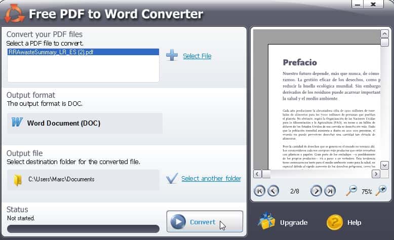 Free PDF to Word Converter est un logiciel gratuit pour convertir rapidement un document PDF en document Word. © Futura-Sciences