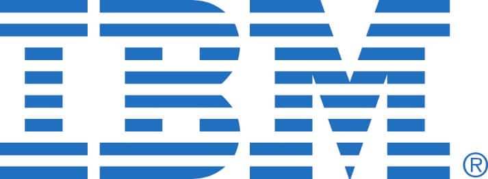   L'entreprise IBM est surnommée <em>« Big Blue »</em> (grand bleu, en anglais) en raison de la couleur bleue de son logo. Celui-ci date de 1967. Les barres horizontales souhaitent exprimer « la vitesse et le dynamisme ». © IBM