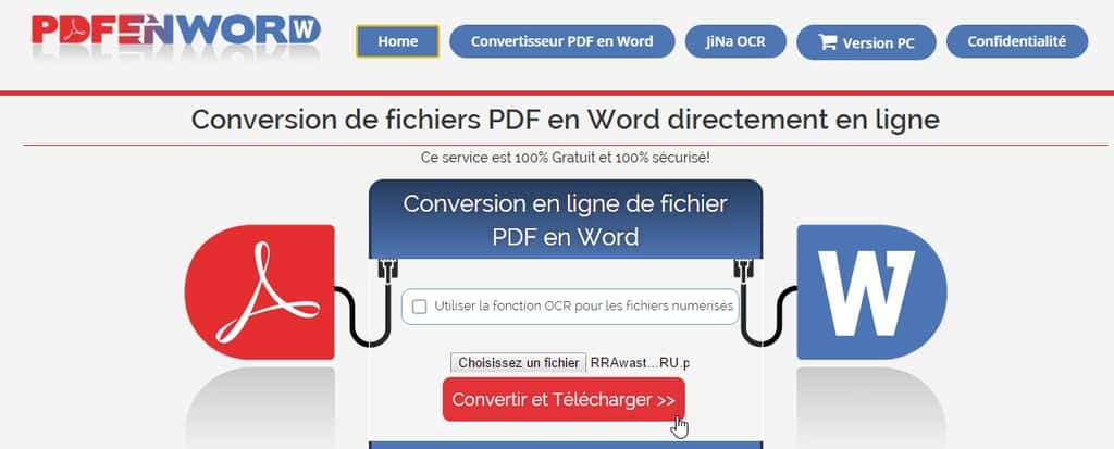 La conversion d’un PDF en document Word peut se faire par le biais d’un service en ligne gratuit. © Futura-Sciences